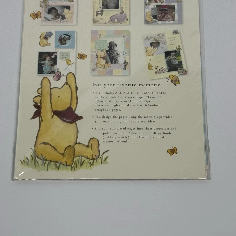 Classic Pooh Scrapbook Page Kit Lot Of 3 Baby/Party And Birthday/Everyday Themes